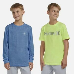 Hurley Boy’s Long Sleeve And Short Sleeve Tee Set